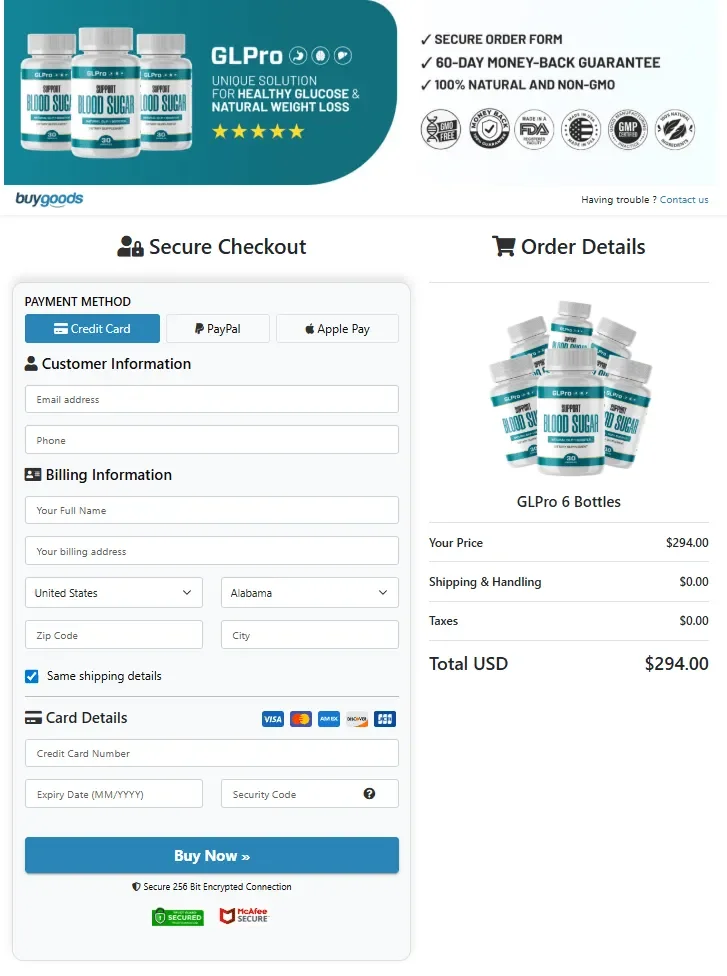 GLPro order
